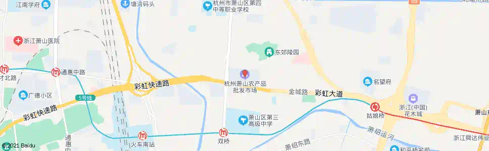 杭州农产品市场_公交站地图_杭州公交_妙搜公交查询2025