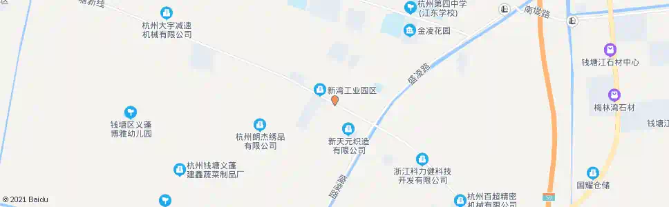 杭州闸口路新湾大道口_公交站地图_杭州公交_妙搜公交查询2025