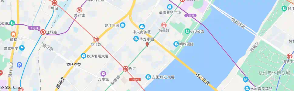 杭州近江小区_公交站地图_杭州公交_妙搜公交查询2025