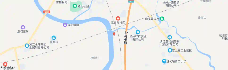 杭州高田陈村南_公交站地图_杭州公交_妙搜公交查询2025