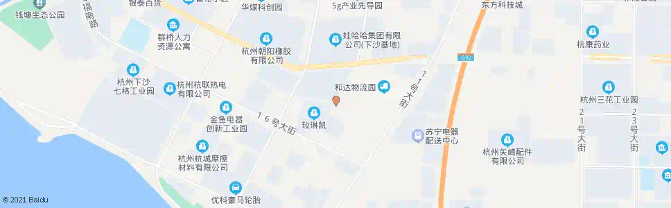 杭州十四号大街五号路口_公交站地图_杭州公交_妙搜公交查询2025