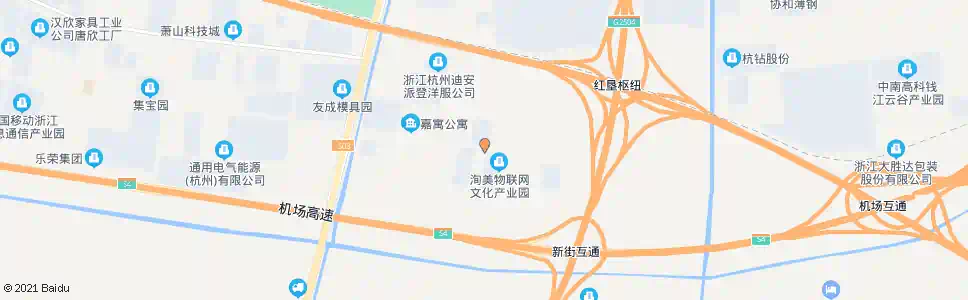 杭州汉帛国际_公交站地图_杭州公交_妙搜公交查询2025