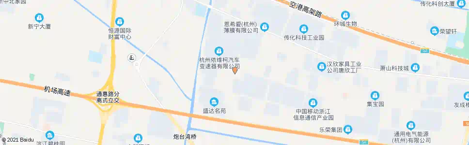 杭州高新五路鸿兴路口_公交站地图_杭州公交_妙搜公交查询2025