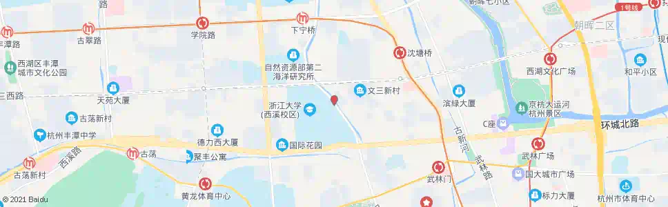 杭州文三新村_公交站地图_杭州公交_妙搜公交查询2025