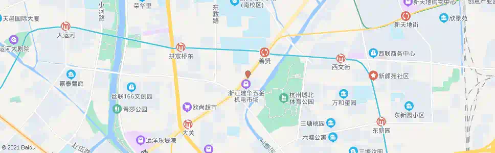 杭州沈塘湾_公交站地图_杭州公交_妙搜公交查询2025