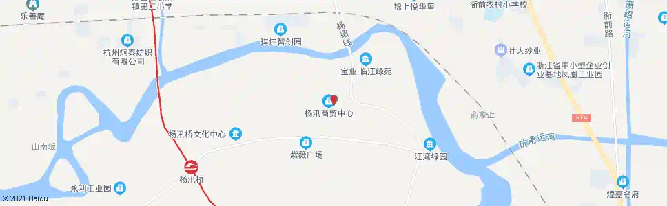 杭州杨汛桥综合市场_公交站地图_杭州公交_妙搜公交查询2025