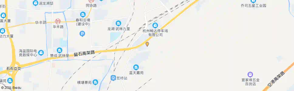 杭州茶花村_公交站地图_杭州公交_妙搜公交查询2025