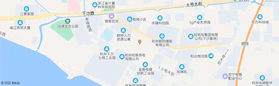 杭州十四号大街一号路口_公交站地图_杭州公交_妙搜公交查询2025