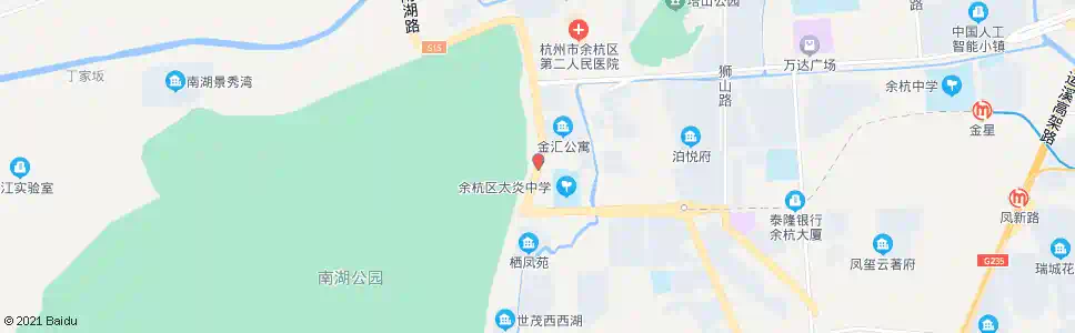 杭州九龙大道西口_公交站地图_杭州公交_妙搜公交查询2025
