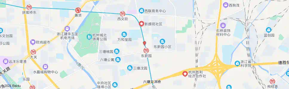 杭州颜家村_公交站地图_杭州公交_妙搜公交查询2025