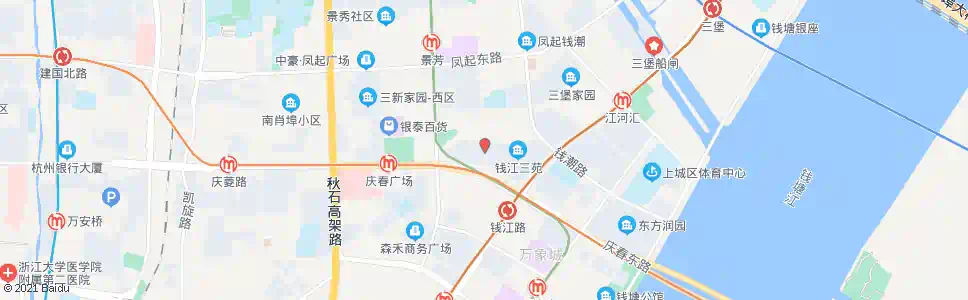 杭州地铁钱江路站北_公交站地图_杭州公交_妙搜公交查询2025