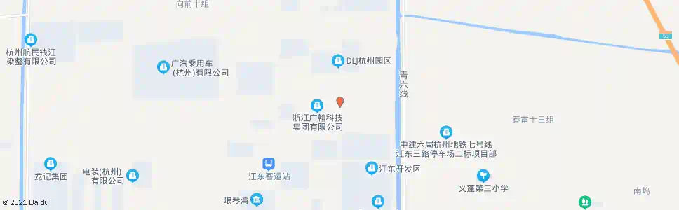 杭州青东一路江东四路口_公交站地图_杭州公交_妙搜公交查询2025