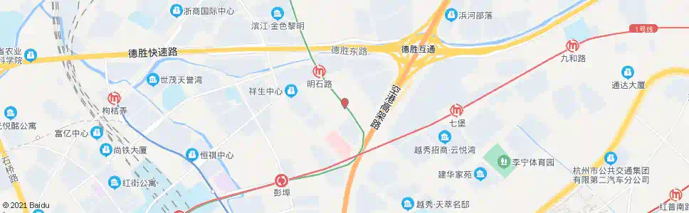 杭州白石村_公交站地图_杭州公交_妙搜公交查询2025