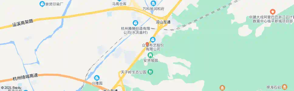杭州水洪庙_公交站地图_杭州公交_妙搜公交查询2025