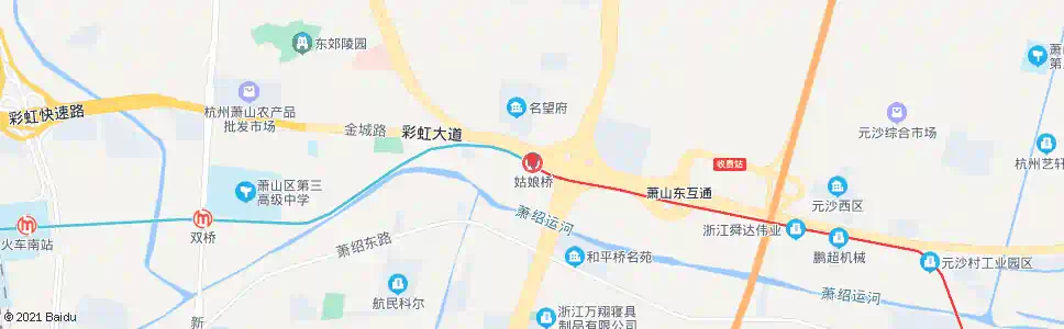 杭州姑娘桥_公交站地图_杭州公交_妙搜公交查询2025