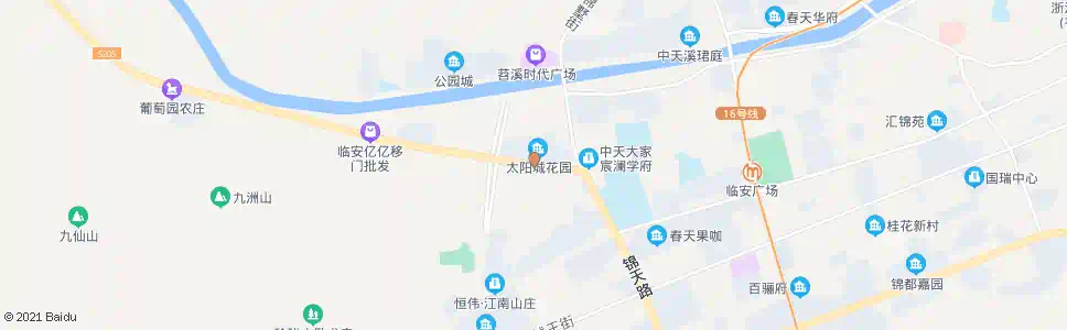 杭州太阳城南门_公交站地图_杭州公交_妙搜公交查询2025