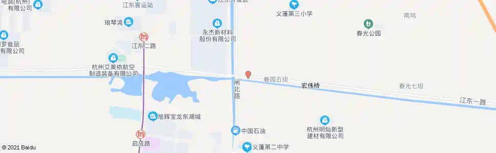 杭州春园村_公交站地图_杭州公交_妙搜公交查询2025
