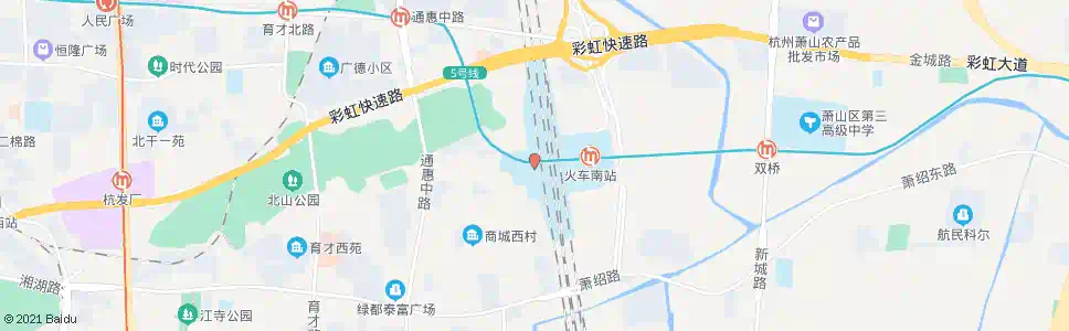 杭州老萧南站_公交站地图_杭州公交_妙搜公交查询2025
