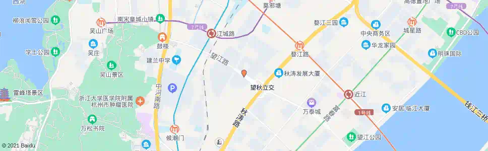 杭州望江路海潮路口_公交站地图_杭州公交_妙搜公交查询2025