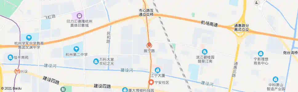 杭州地铁振宁路站_公交站地图_杭州公交_妙搜公交查询2025