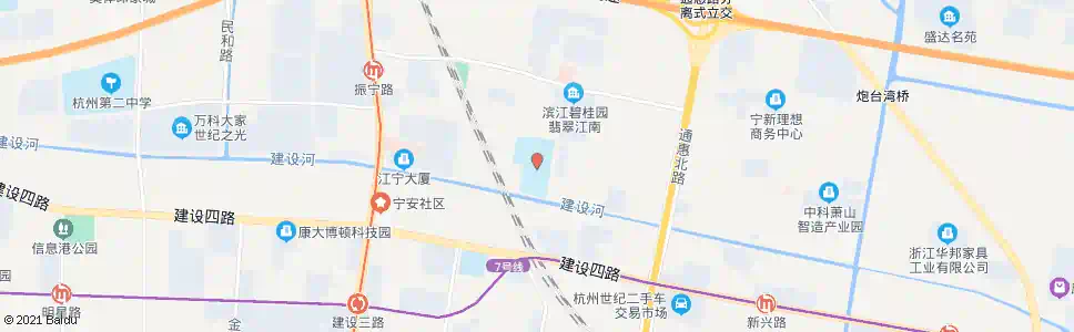 杭州宁围初中_公交站地图_杭州公交_妙搜公交查询2025