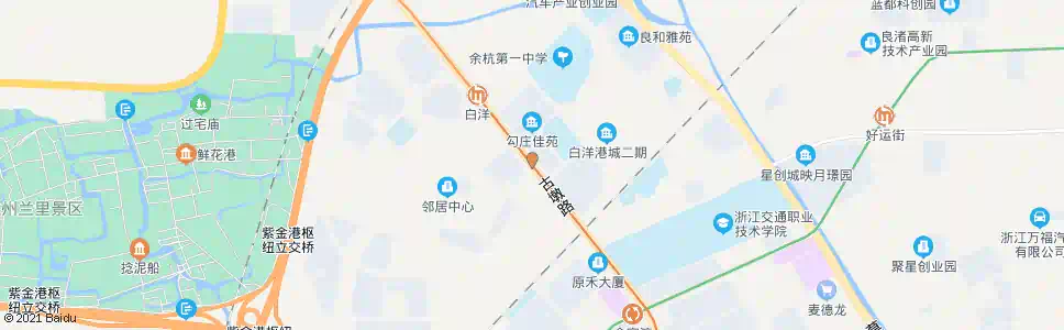 杭州李家角_公交站地图_杭州公交_妙搜公交查询2025