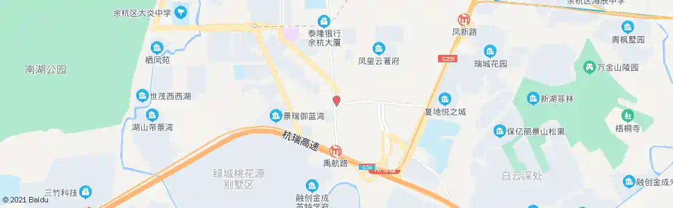 杭州余杭工业城管委会_公交站地图_杭州公交_妙搜公交查询2025