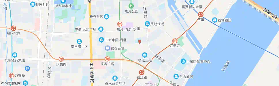 杭州钱江二苑_公交站地图_杭州公交_妙搜公交查询2025