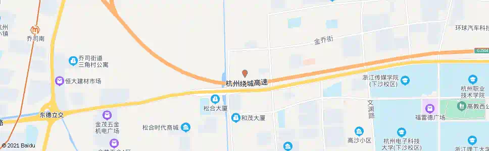 杭州松乔街幸福北路口_公交站地图_杭州公交_妙搜公交查询2025