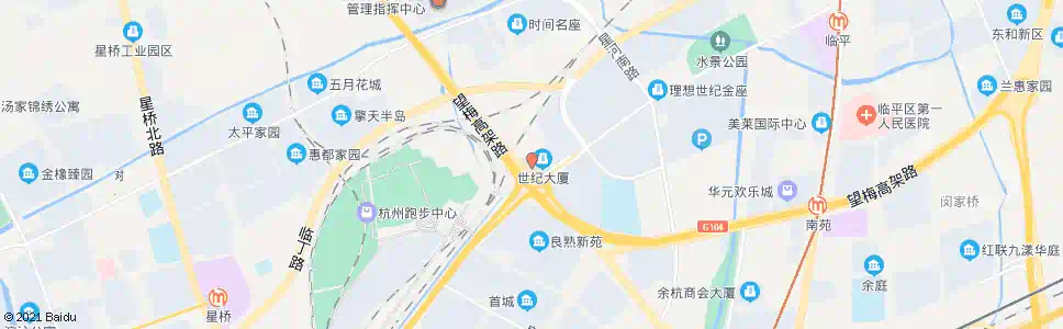 杭州余杭区疾控中心_公交站地图_杭州公交_妙搜公交查询2025