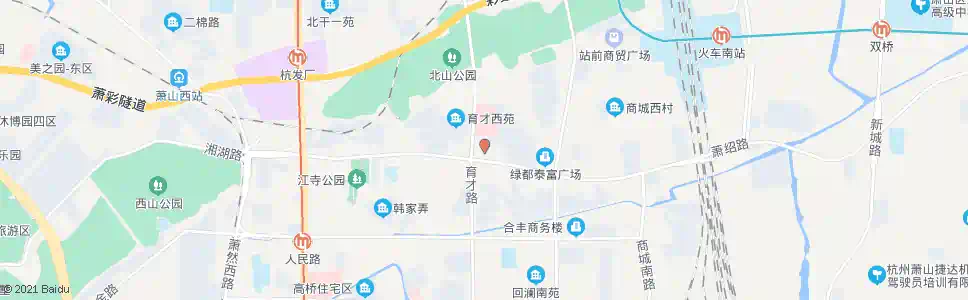 杭州萧山汽车市场_公交站地图_杭州公交_妙搜公交查询2025