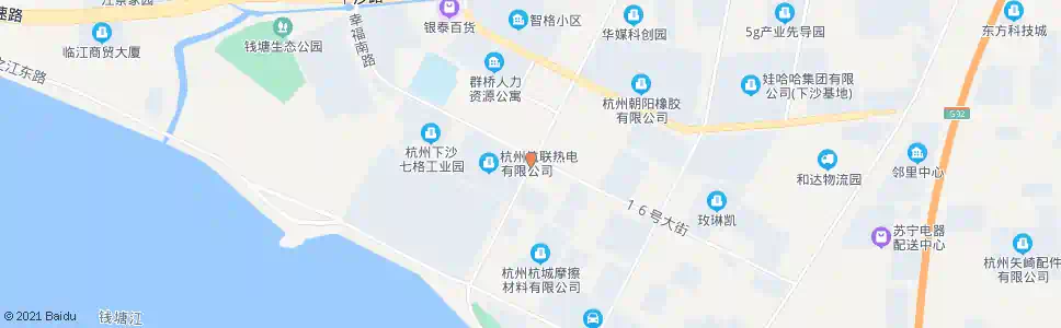 杭州一号路十六号大街口_公交站地图_杭州公交_妙搜公交查询2025