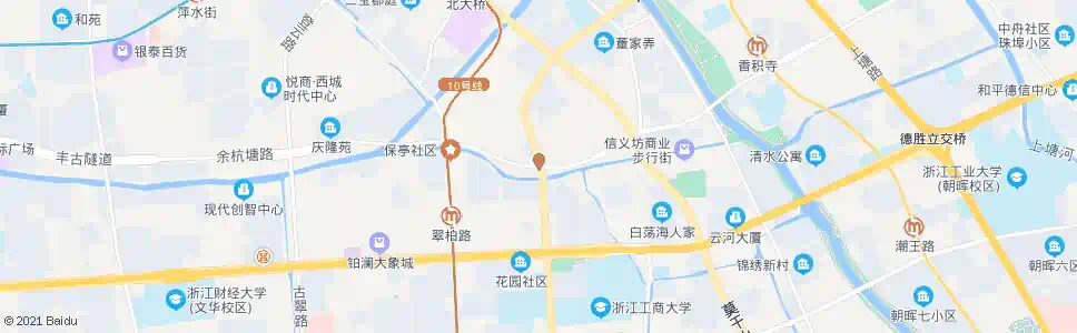 杭州余杭塘路教工路口_公交站地图_杭州公交_妙搜公交查询2025