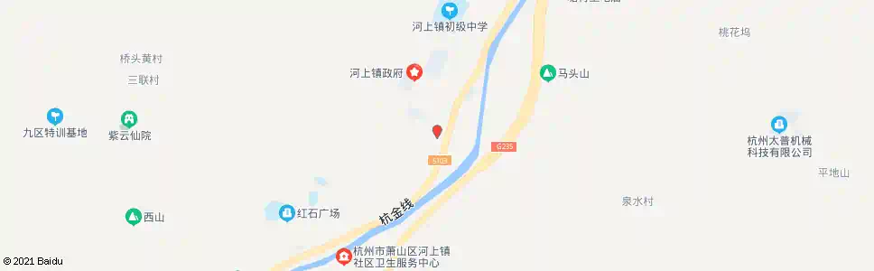 杭州河上派出所_公交站地图_杭州公交_妙搜公交查询2025