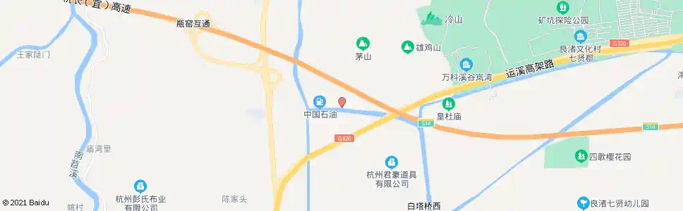 杭州茅山桥_公交站地图_杭州公交_妙搜公交查询2025