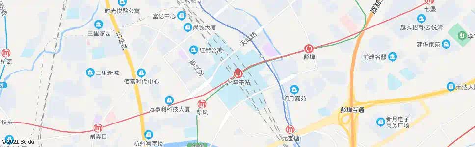 杭州墅上王东_公交站地图_杭州公交_妙搜公交查询2025