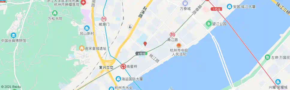 杭州钱江路姚江路口_公交站地图_杭州公交_妙搜公交查询2025