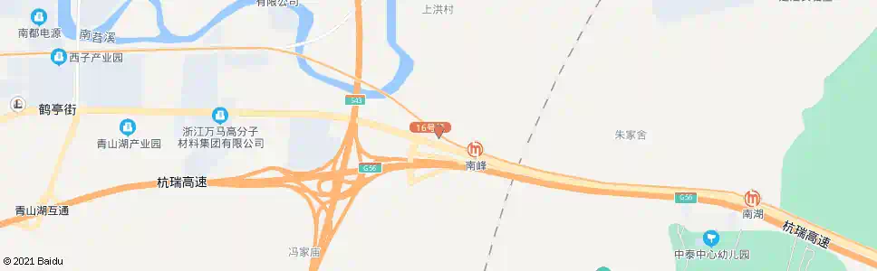 杭州南峰村_公交站地图_杭州公交_妙搜公交查询2025