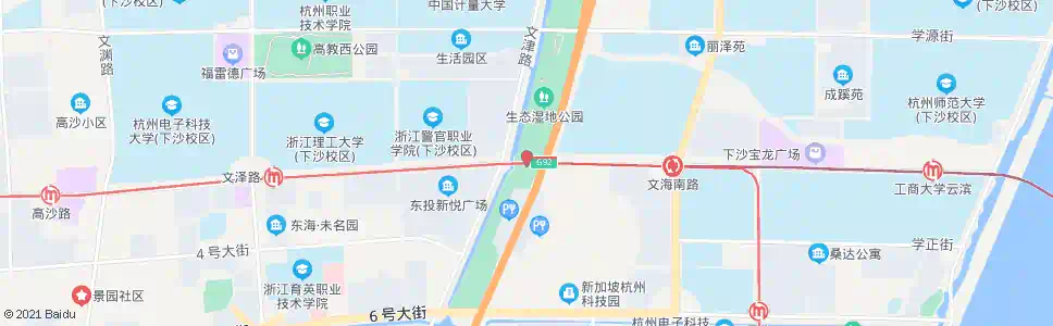 杭州二号大街文津路口_公交站地图_杭州公交_妙搜公交查询2025