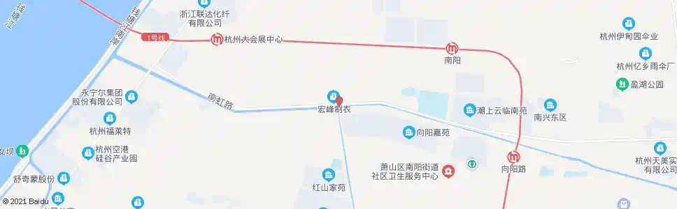 杭州南丰村_公交站地图_杭州公交_妙搜公交查询2025