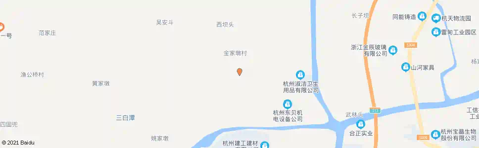 杭州荣河坝东_公交站地图_杭州公交_妙搜公交查询2025