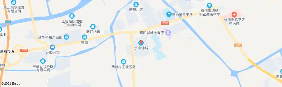 杭州水岸锦城_公交站地图_杭州公交_妙搜公交查询2025