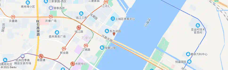 杭州之江路钱潮路口_公交站地图_杭州公交_妙搜公交查询2025