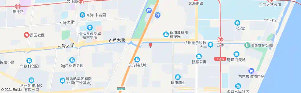 杭州十九号路六号大街口_公交站地图_杭州公交_妙搜公交查询2025