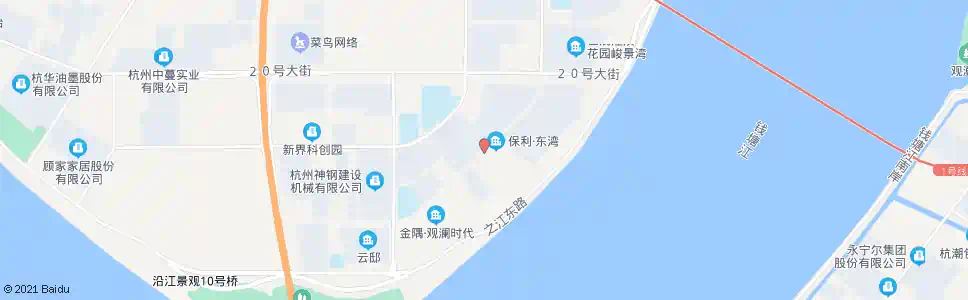 杭州二十四号大街东_公交站地图_杭州公交_妙搜公交查询2025