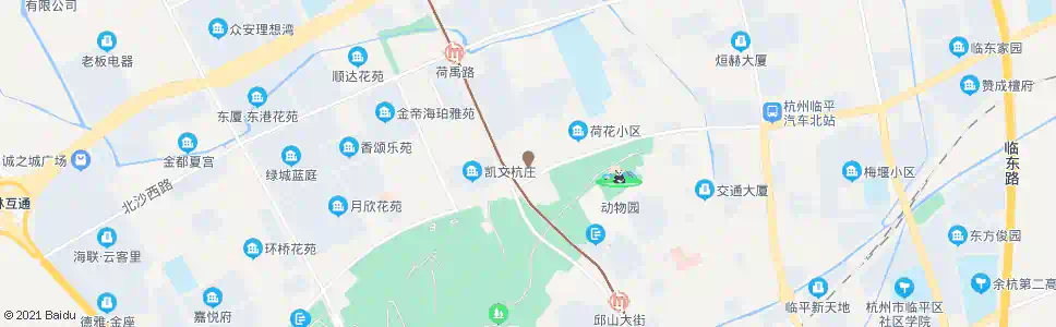 杭州新月花园_公交站地图_杭州公交_妙搜公交查询2025