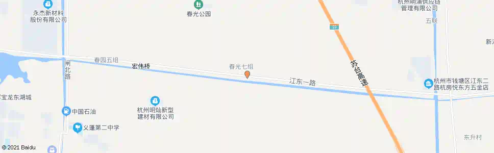 杭州春光村_公交站地图_杭州公交_妙搜公交查询2025