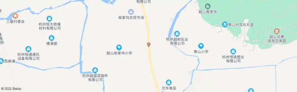 杭州泰山村北_公交站地图_杭州公交_妙搜公交查询2025
