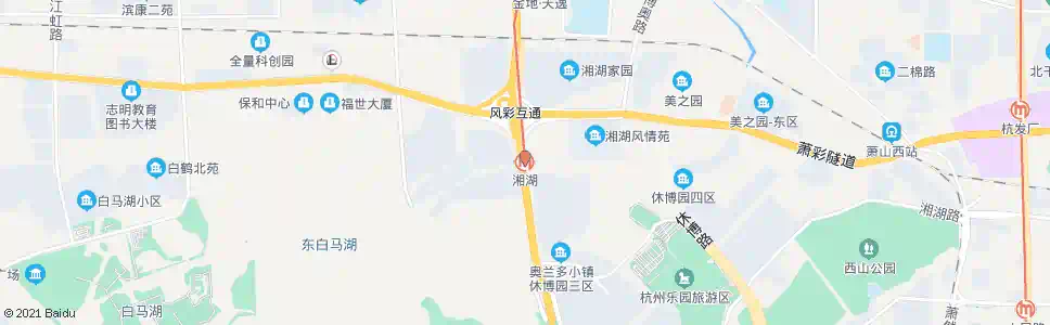 杭州湘湖站_公交站地图_杭州公交_妙搜公交查询2025