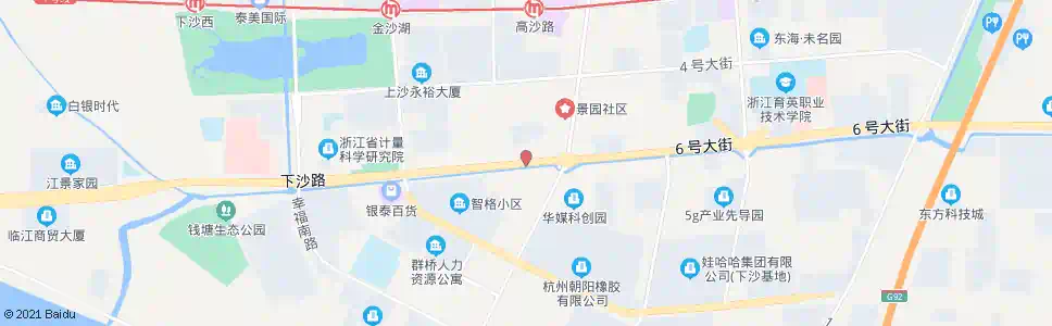 杭州一号路口_公交站地图_杭州公交_妙搜公交查询2025